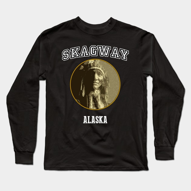 Skagway Town Long Sleeve T-Shirt by dejava